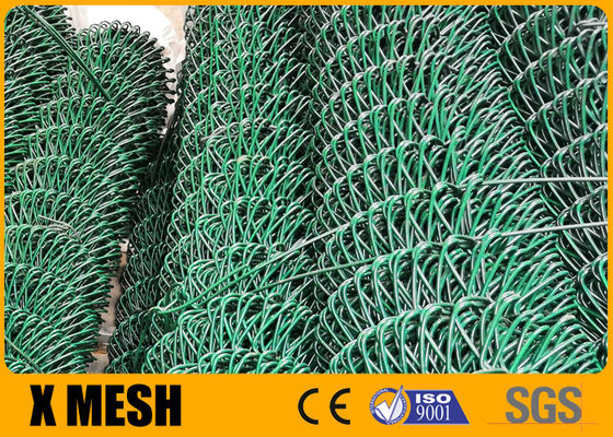 50 πράσινο βινυλίου πλέγμα συνδέσεων αλυσίδων ποδιών που περιφράζει ASTM F668